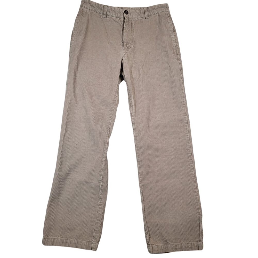 Vineyard Vines Men's Corduroy Pants Sz 32x32 (31x30 actual) Beige Tan Club Pant